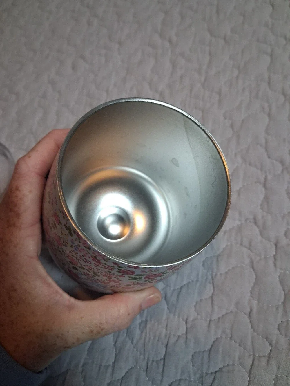 Matilda Jane Floral Wine Tumbler Woth Lid Stainless Steel